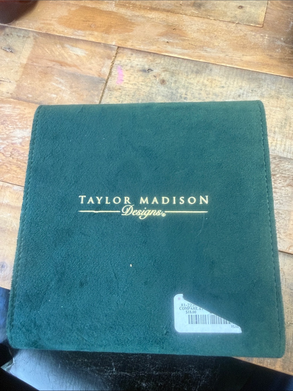 Taylor Madison Green Velvet Jewelry Case